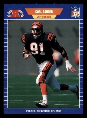 1989 Pro Set #71 Carl Zander Football Card